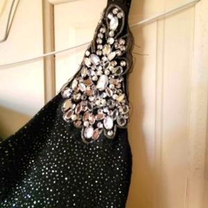 Black sparkle formal dress